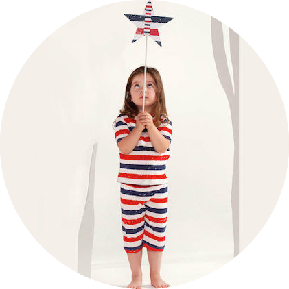 Patriot Act Stripe Shorties by maus house